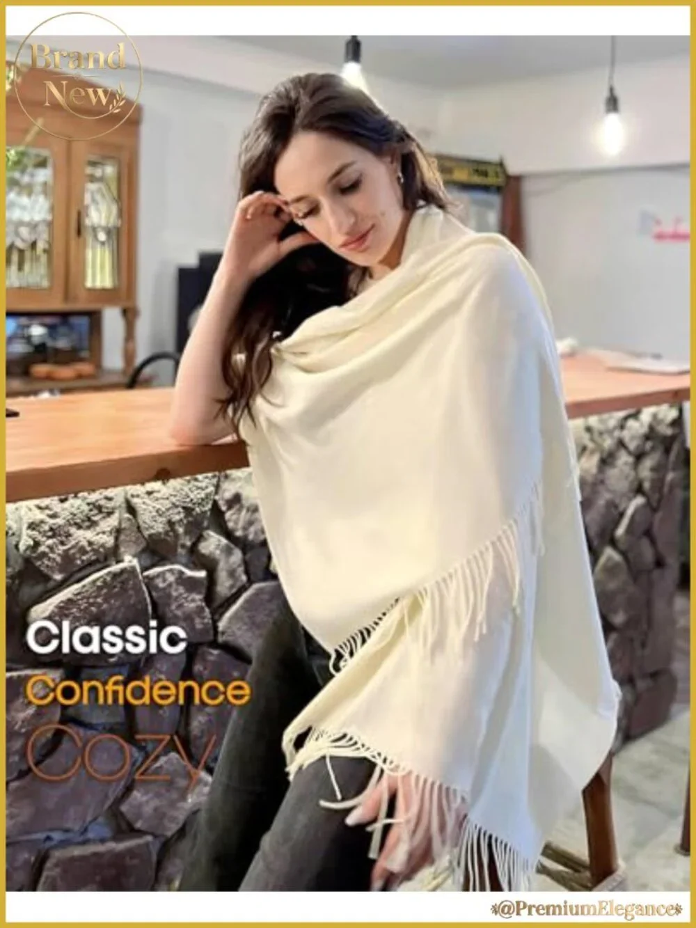 Womens Soft Shawl Wrap Scarf Oversized Pashmina for Wedding Travel